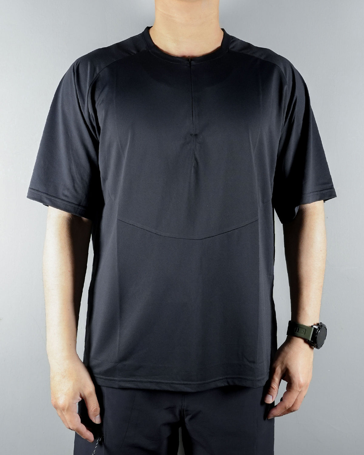 Hiking Patrol x Mammut Light FL Half Zip T-Shirt / Black - Wild Camping