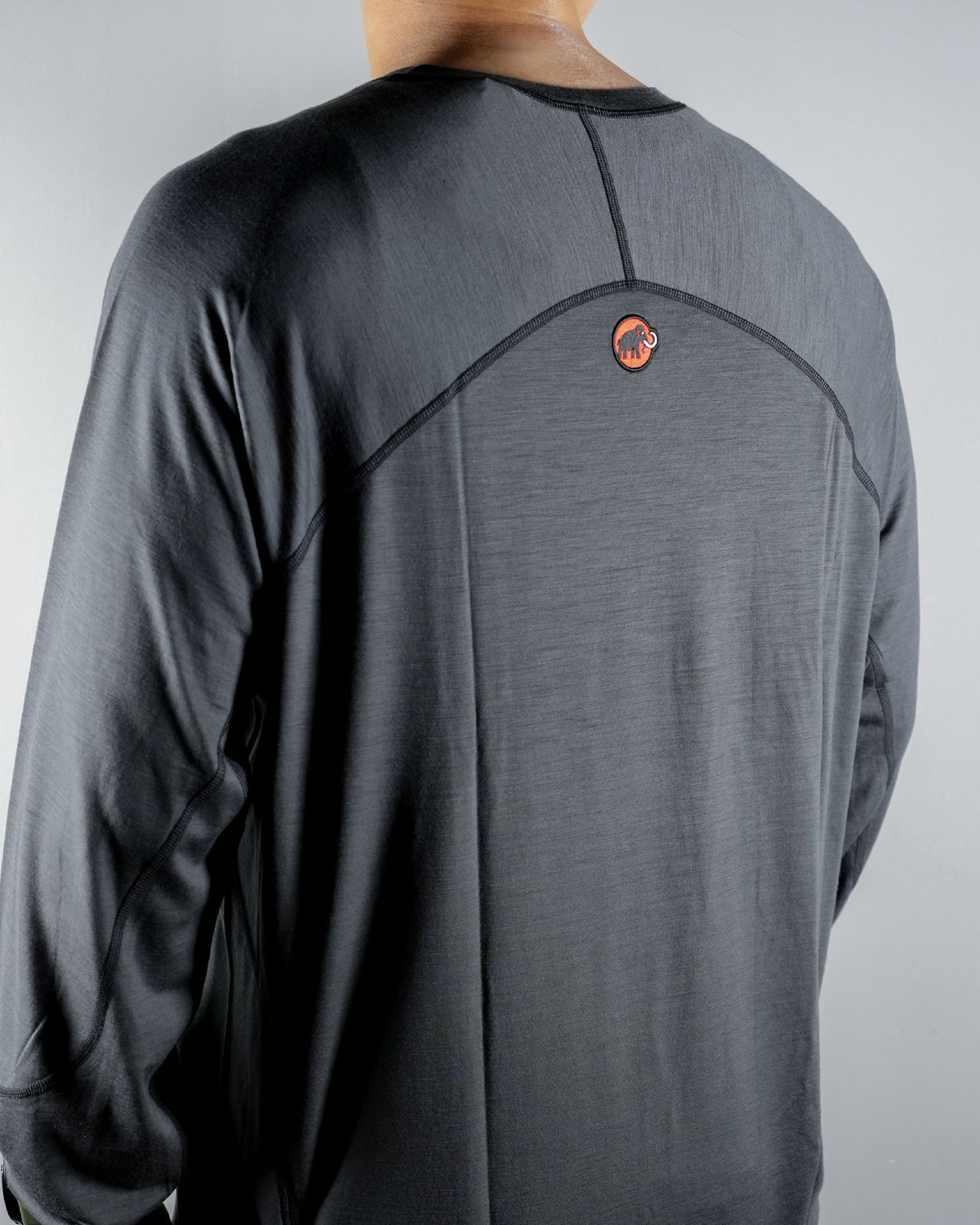 Hiking Patrol x Mammut Tree Wool FL Longsleeve T-Shirt / Gabbro - Wild Camping