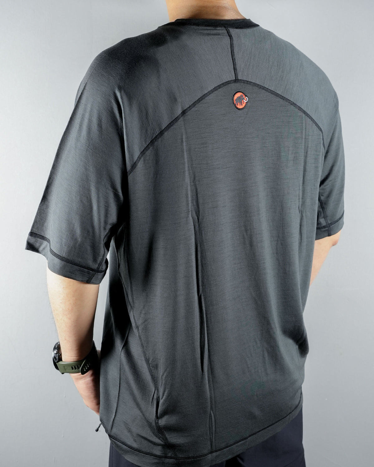 Hiking Patrol x Mammut Tree Wool FL T-Shirt / Gabbro - Wild Camping