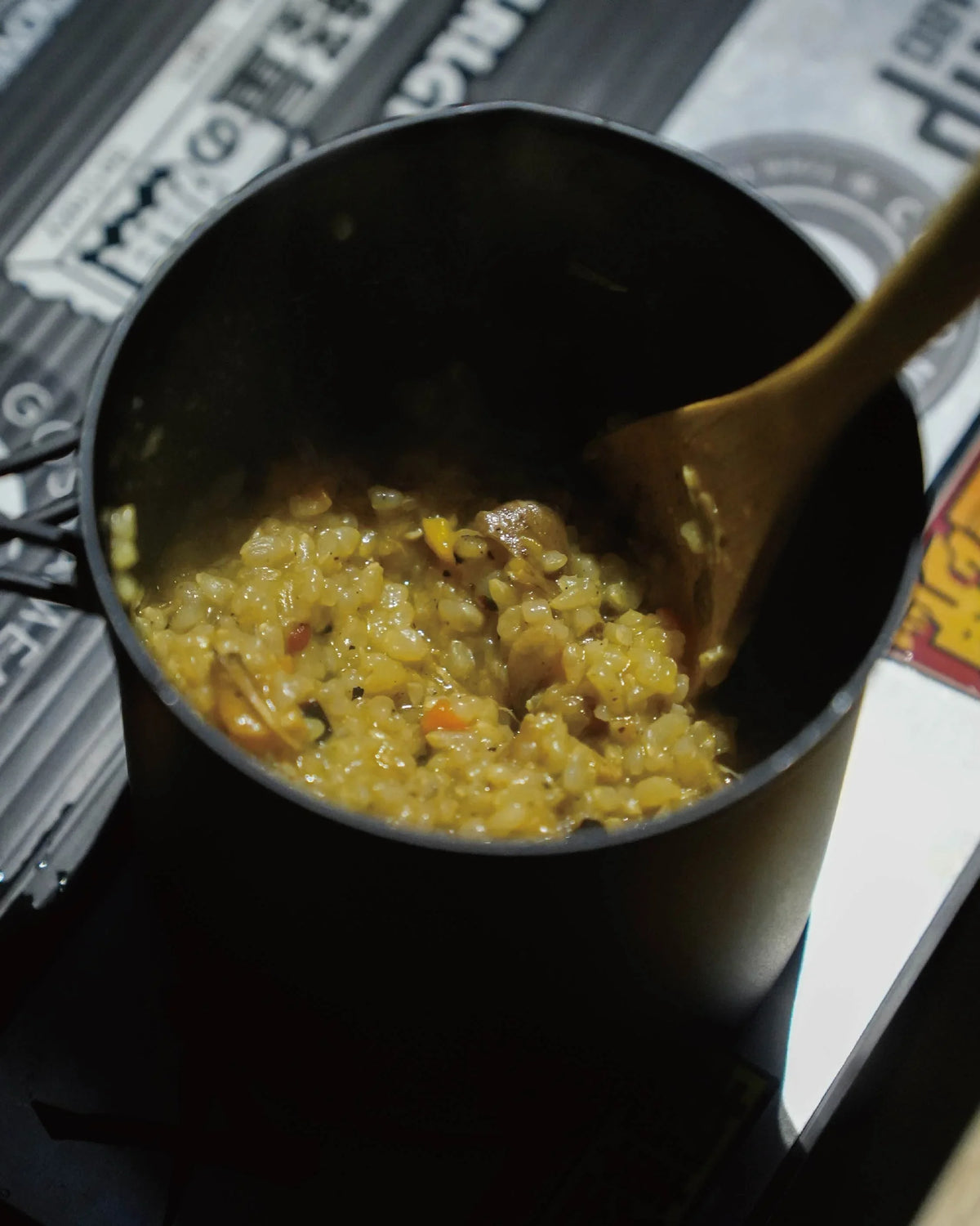 Mountain Gourmet Lab. 雪莉酒燉雞肉舞茸義式燴飯 - Wild Camping