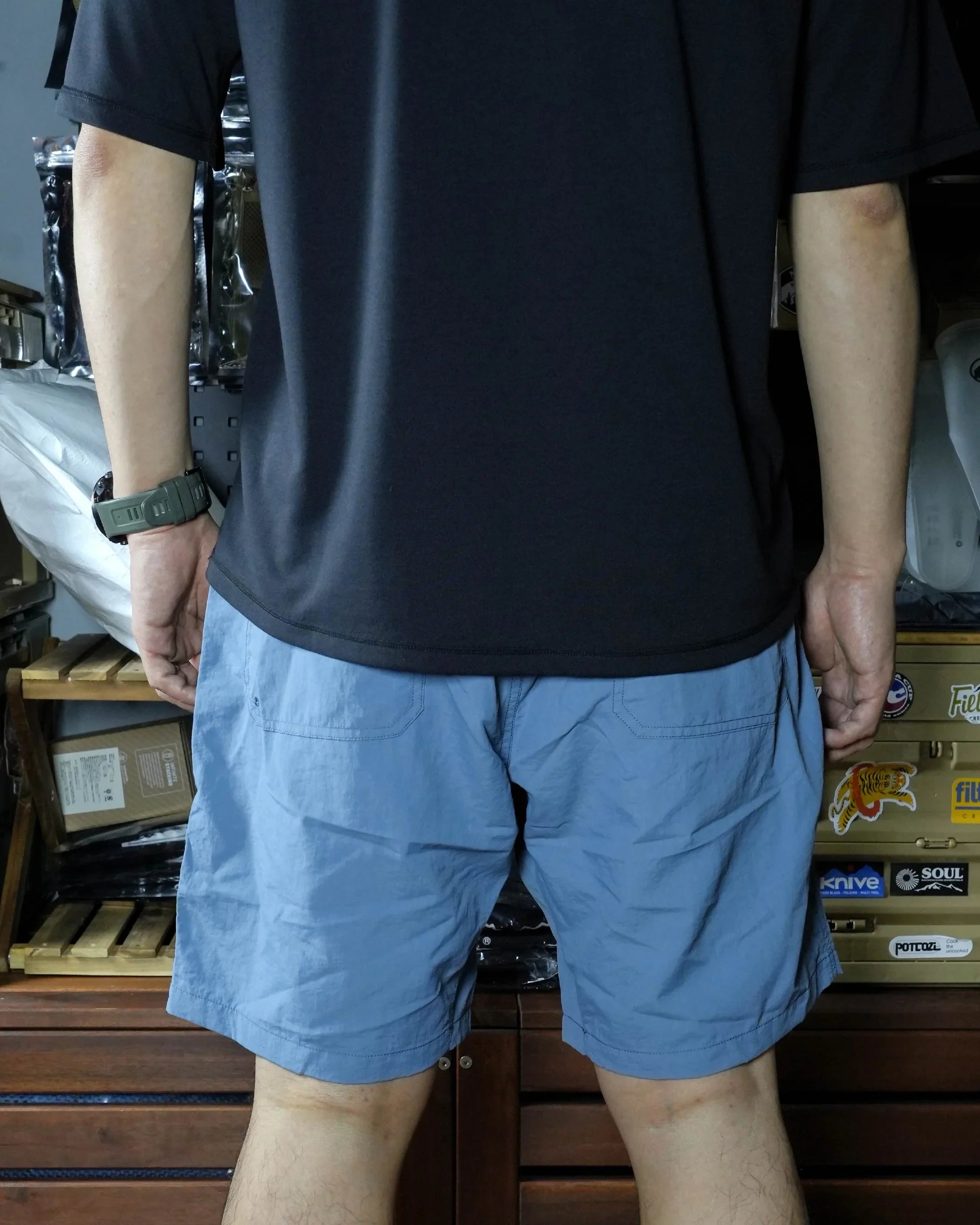 Nanga Nylon Tusser Easy Shorts / BLU
