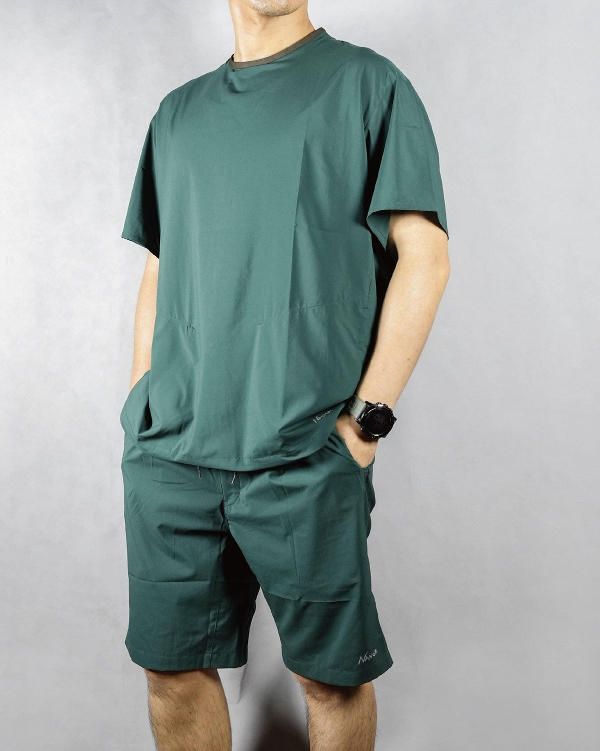 Nanga PLC Excursion Shorts / GRN - Wild Camping