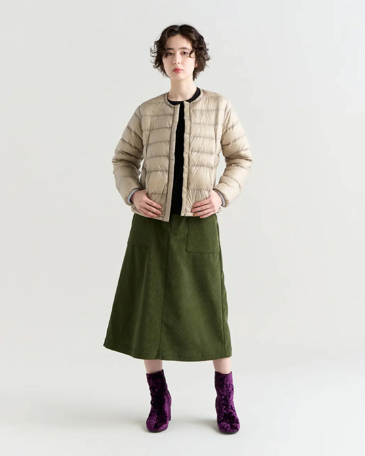 Nanga 7Days Inner Down Cardigan (WOMEN) / KHA - Wild Camping