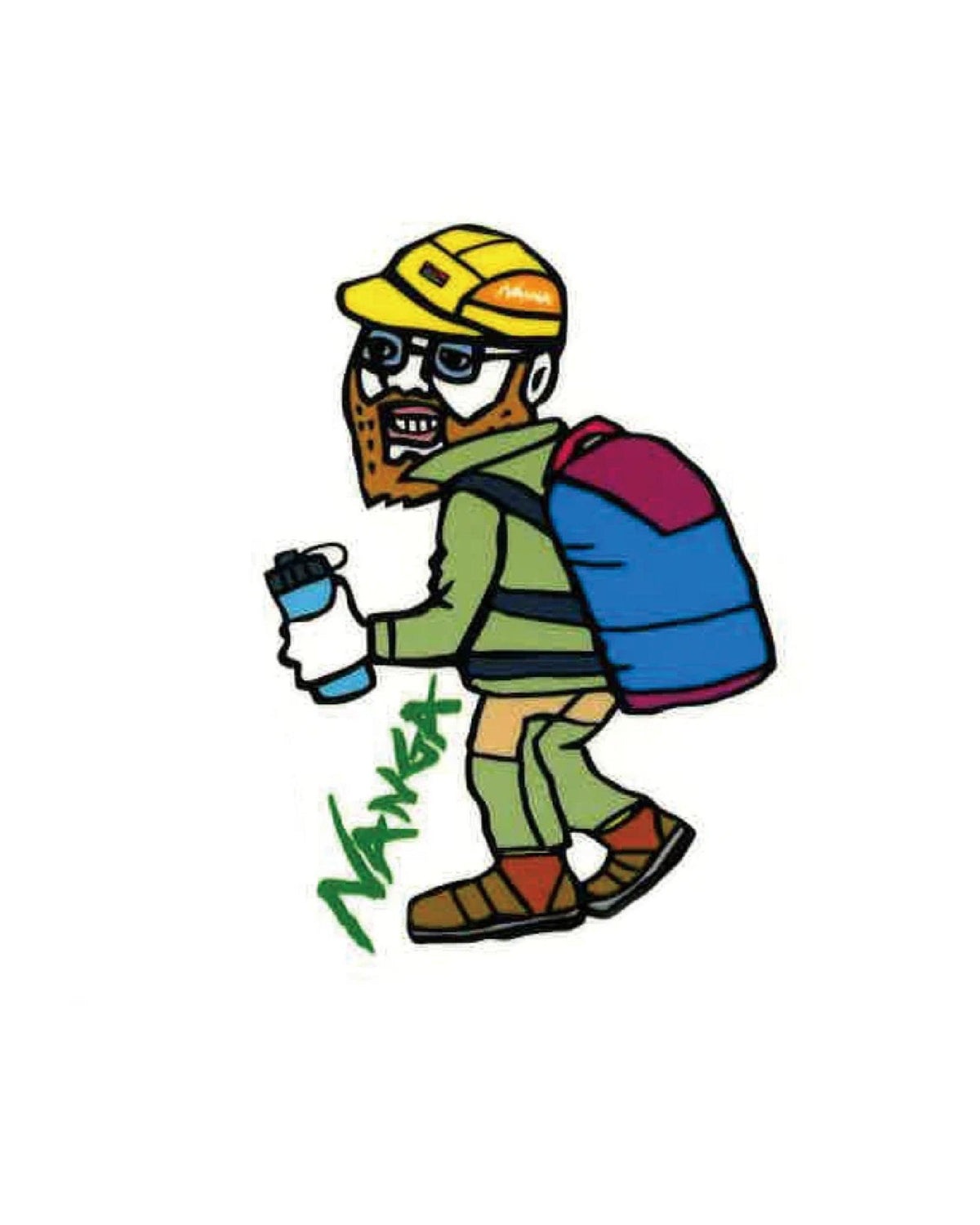 Nanga × Ushioda Hiroaki Sticker - Wild Camping