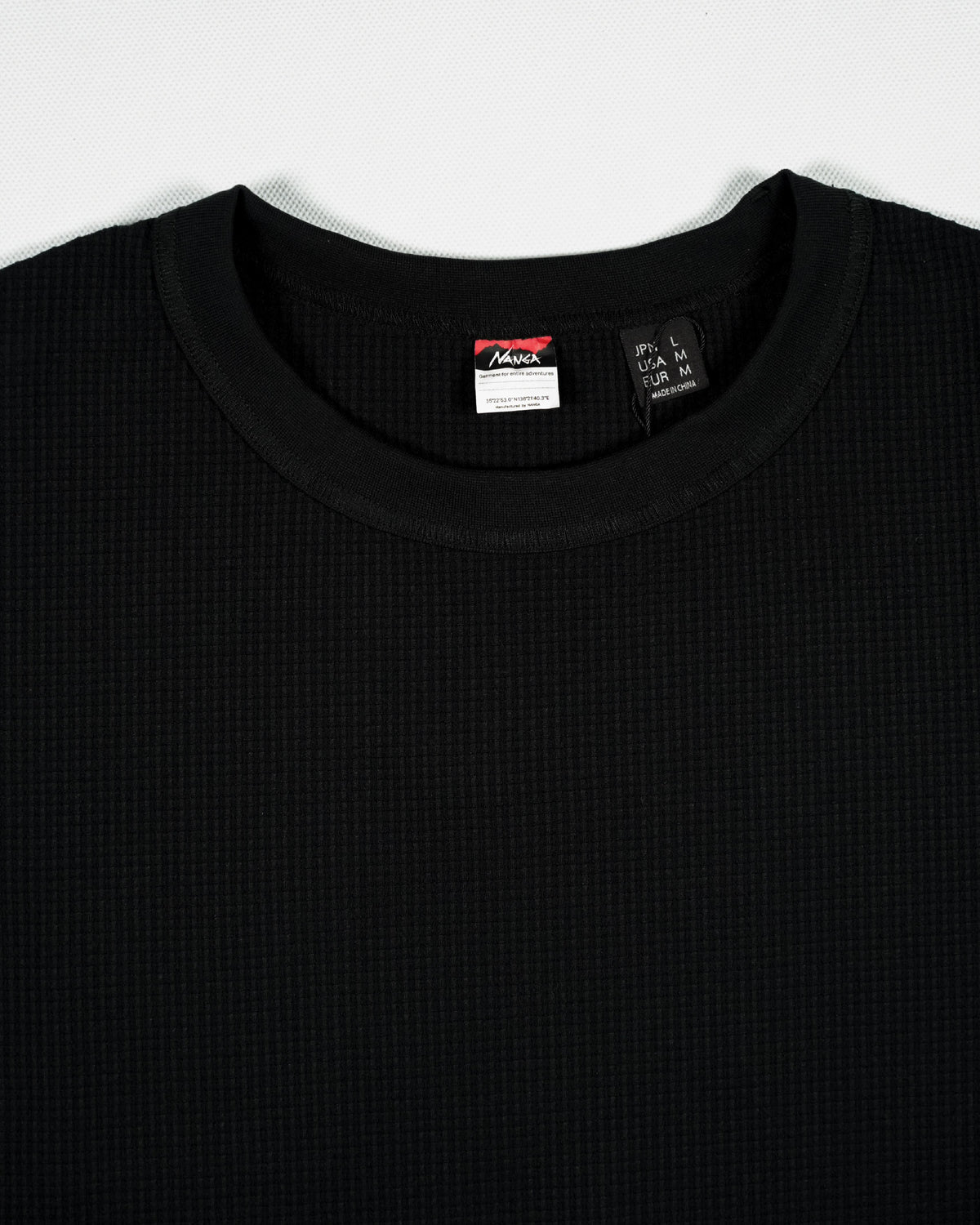 Nanga Airflex® Waffle Tee / BLK - Wild Camping