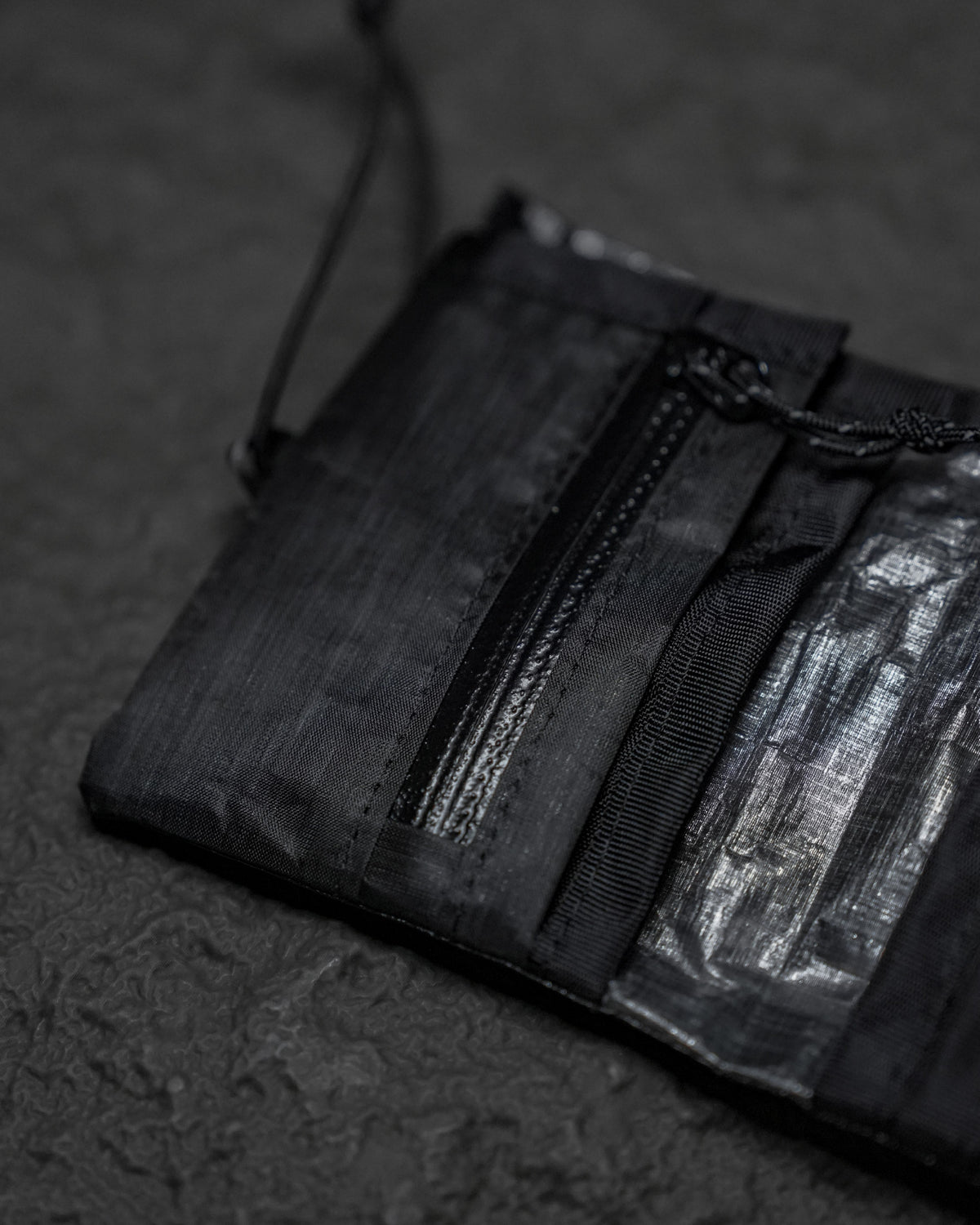 No Brand Gear Dyneema® Wallet V2.5 / Triple Black - Wild Camping