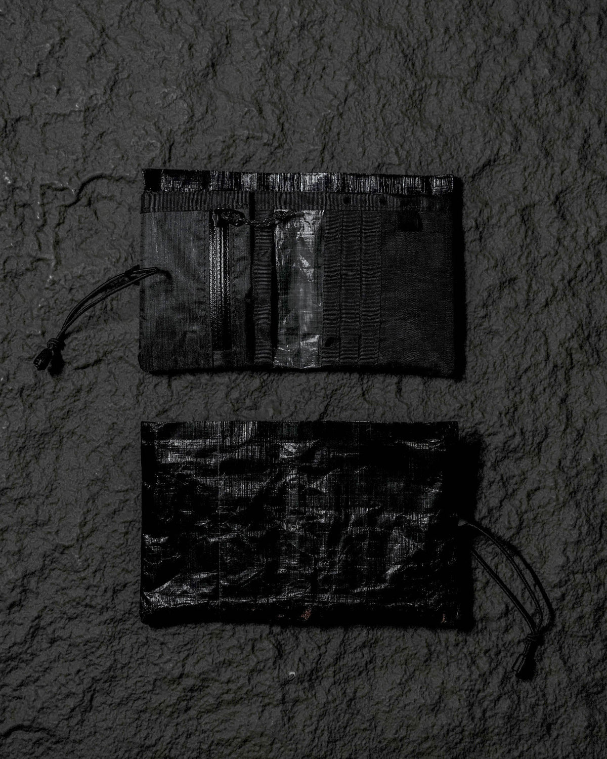 No Brand Gear Dyneema® Wallet V2.5 / Triple Black - Wild Camping