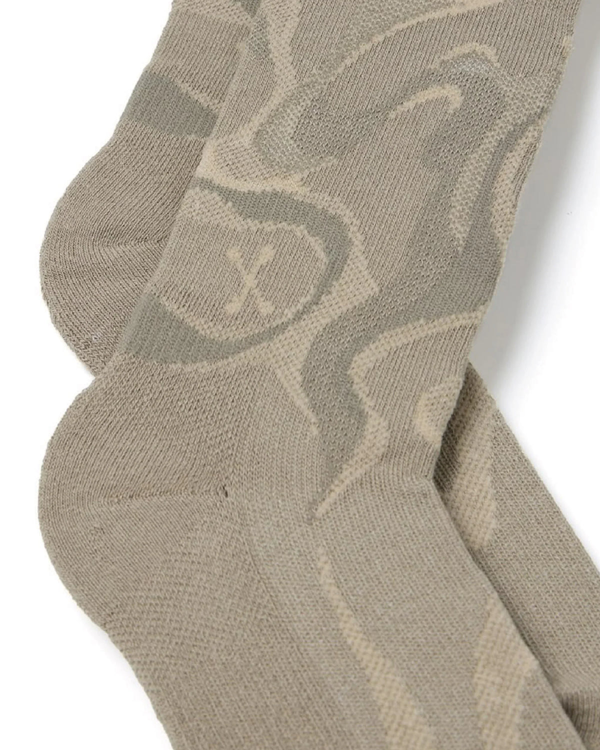 nozzle quiz Misty Pattern Socks / Fog Sand - Wild Camping