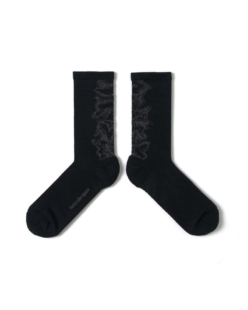 nozzle quiz Landing Socks / Mist Black - Wild Camping