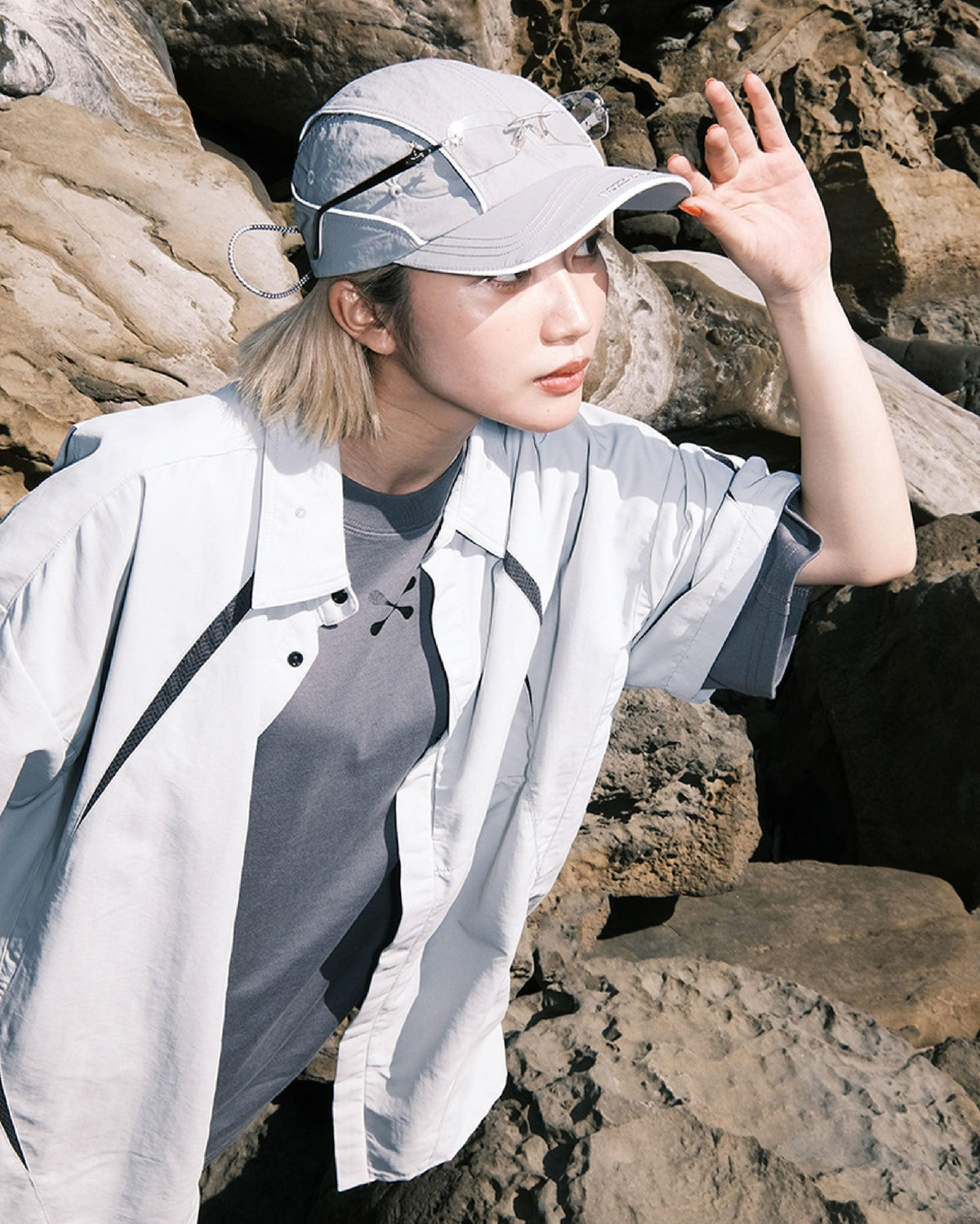 nozzle quiz Supplex® Form Shirt / Moon Grey - Wild Camping