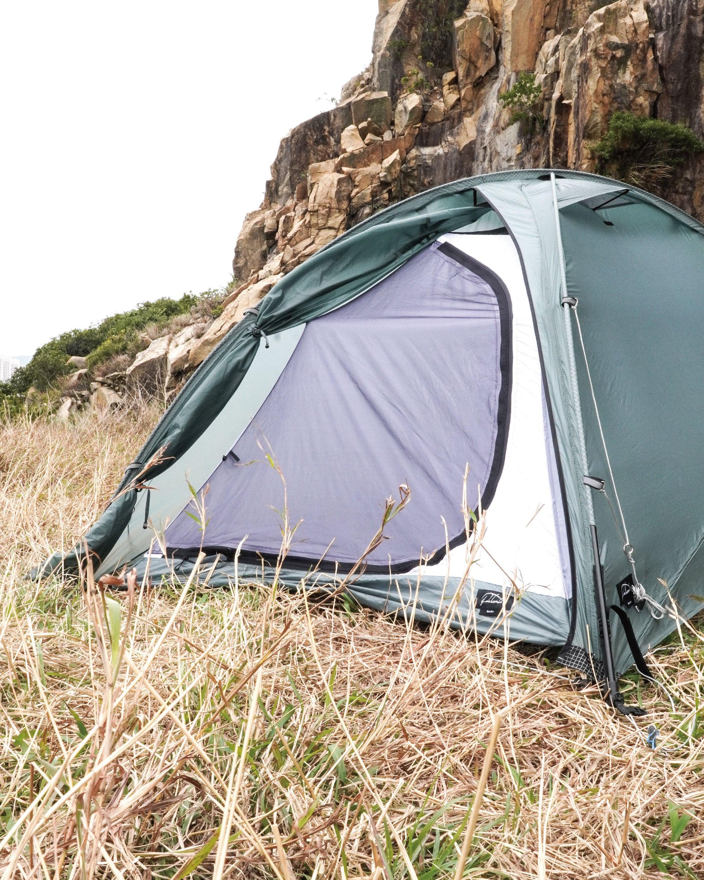 Pre Tents Border With Vestibule / Pewter - Wild Camping