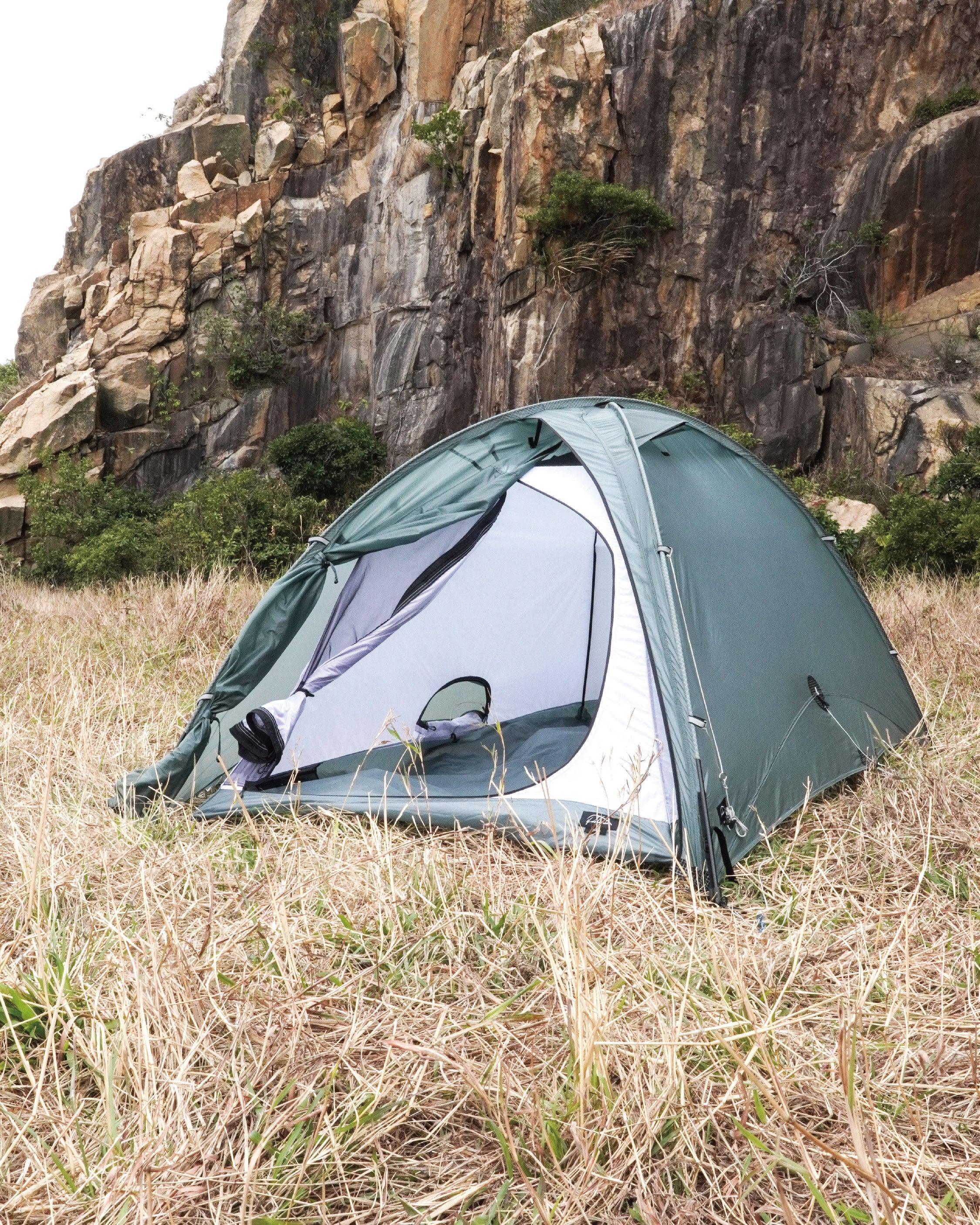 Pre Tents Border With Vestibule / Pewter - Wild Camping