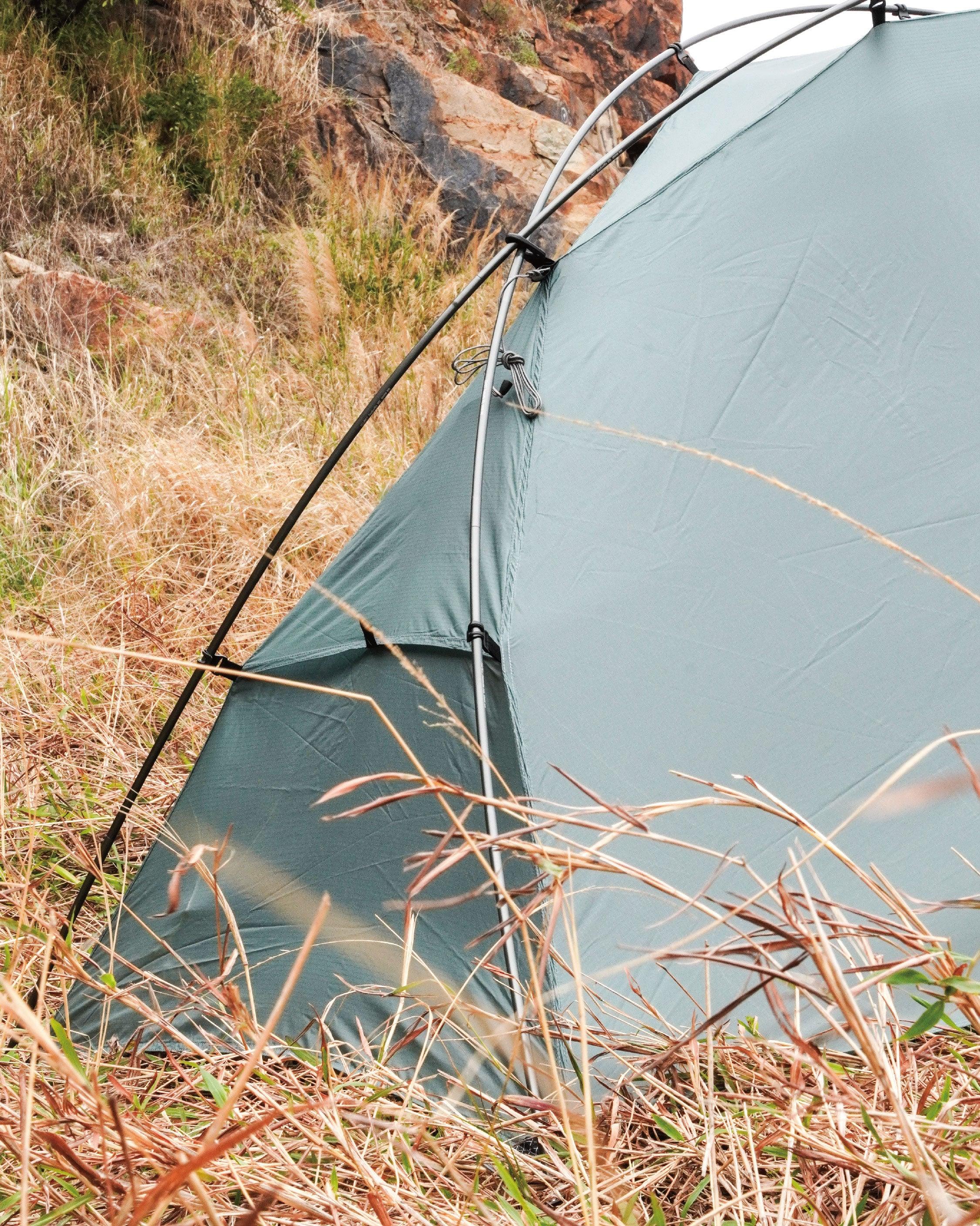 Pre Tents Light Rock 1 - Wild Camping