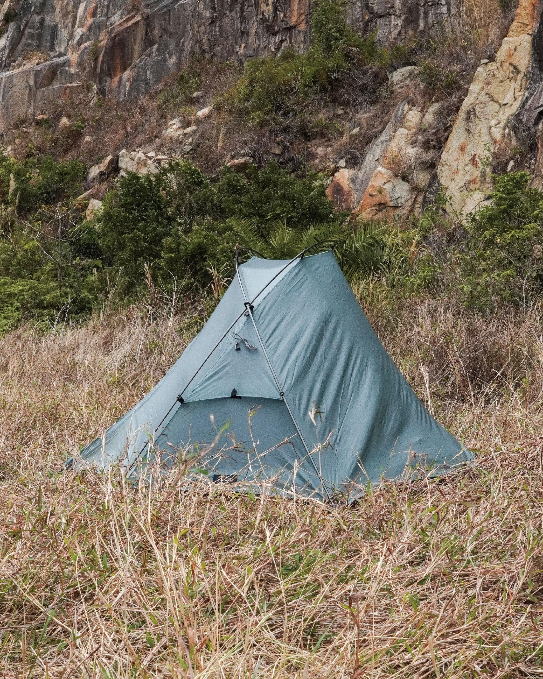 Pre Tents Light Rock 1 - Wild Camping