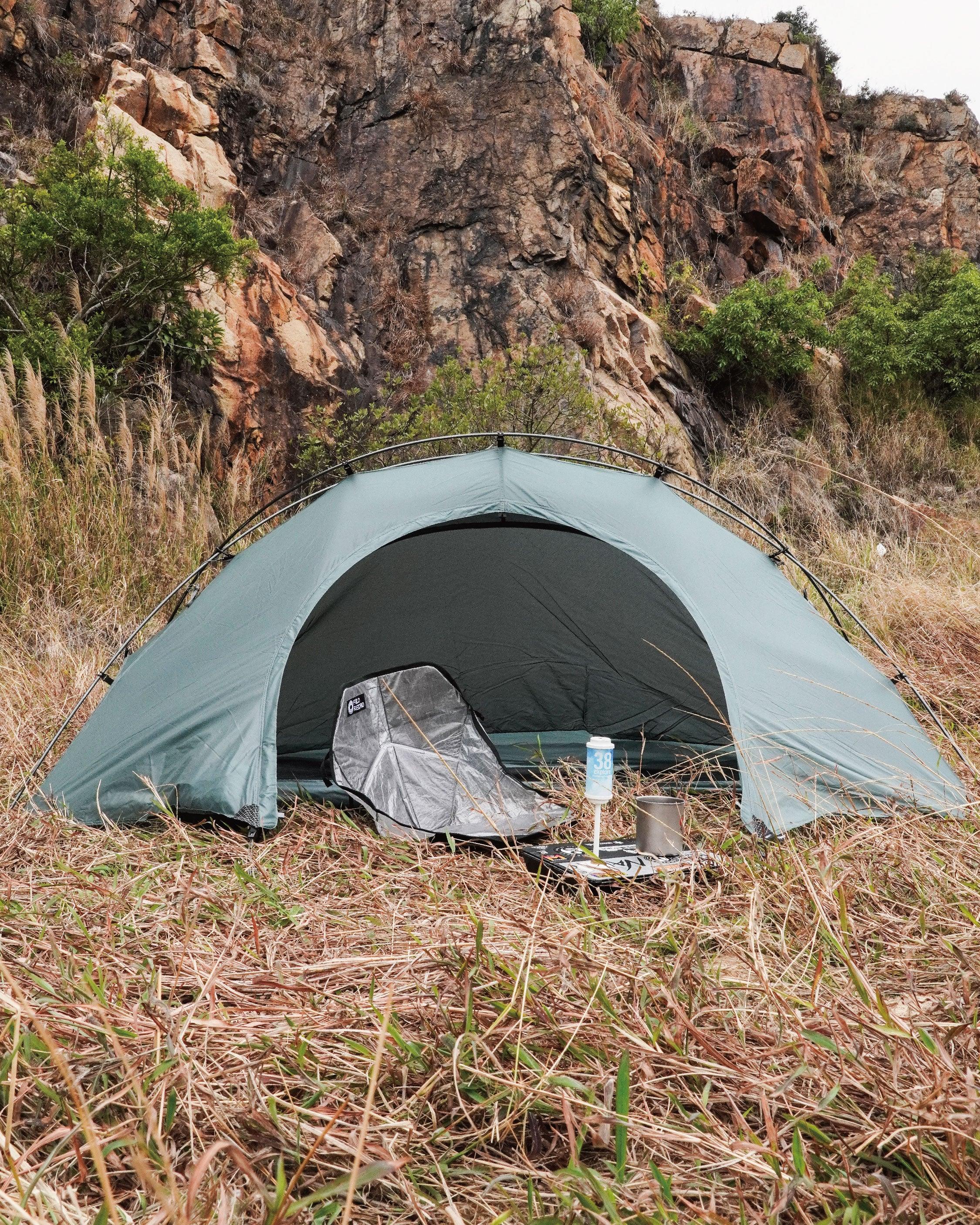 Pre Tents Light Rock 1 - Wild Camping