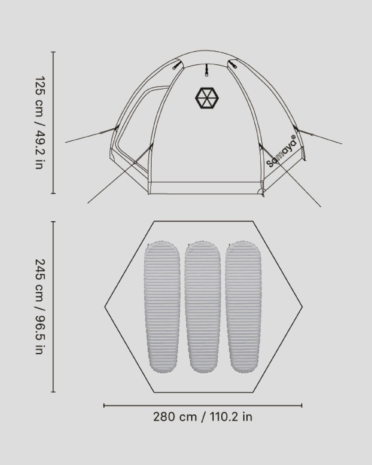 Samaya 3.5 Dyneema / Blue - Wild Camping