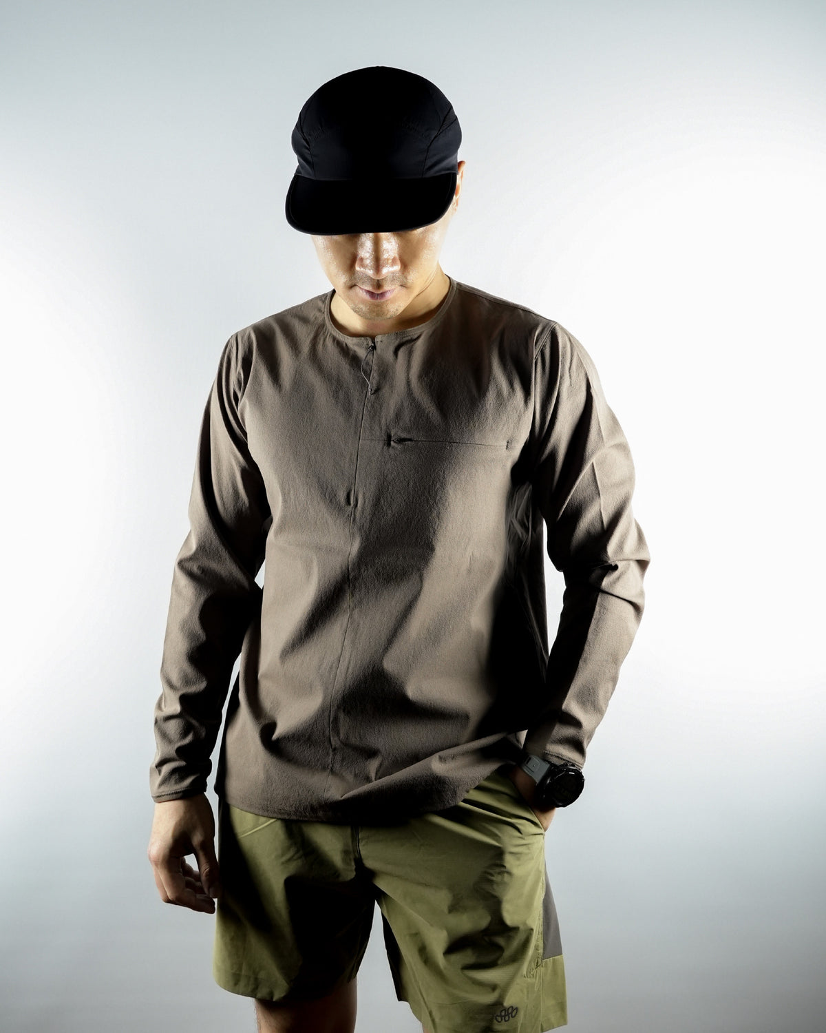 Teton Bros. Chill Halfzip Shirt / Chocolate - Wild Camping