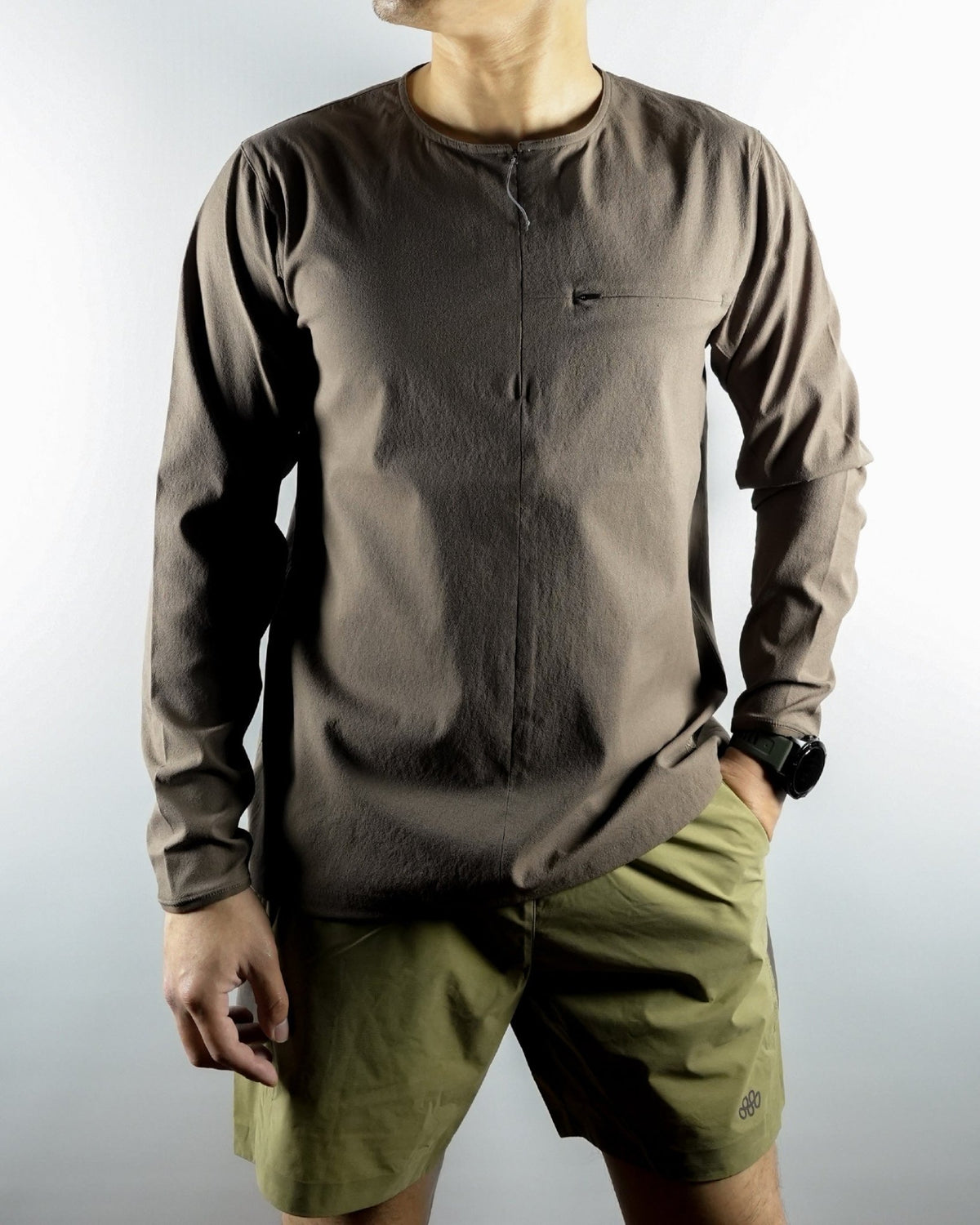 Teton Bros. Chill Halfzip Shirt / Chocolate - Wild Camping