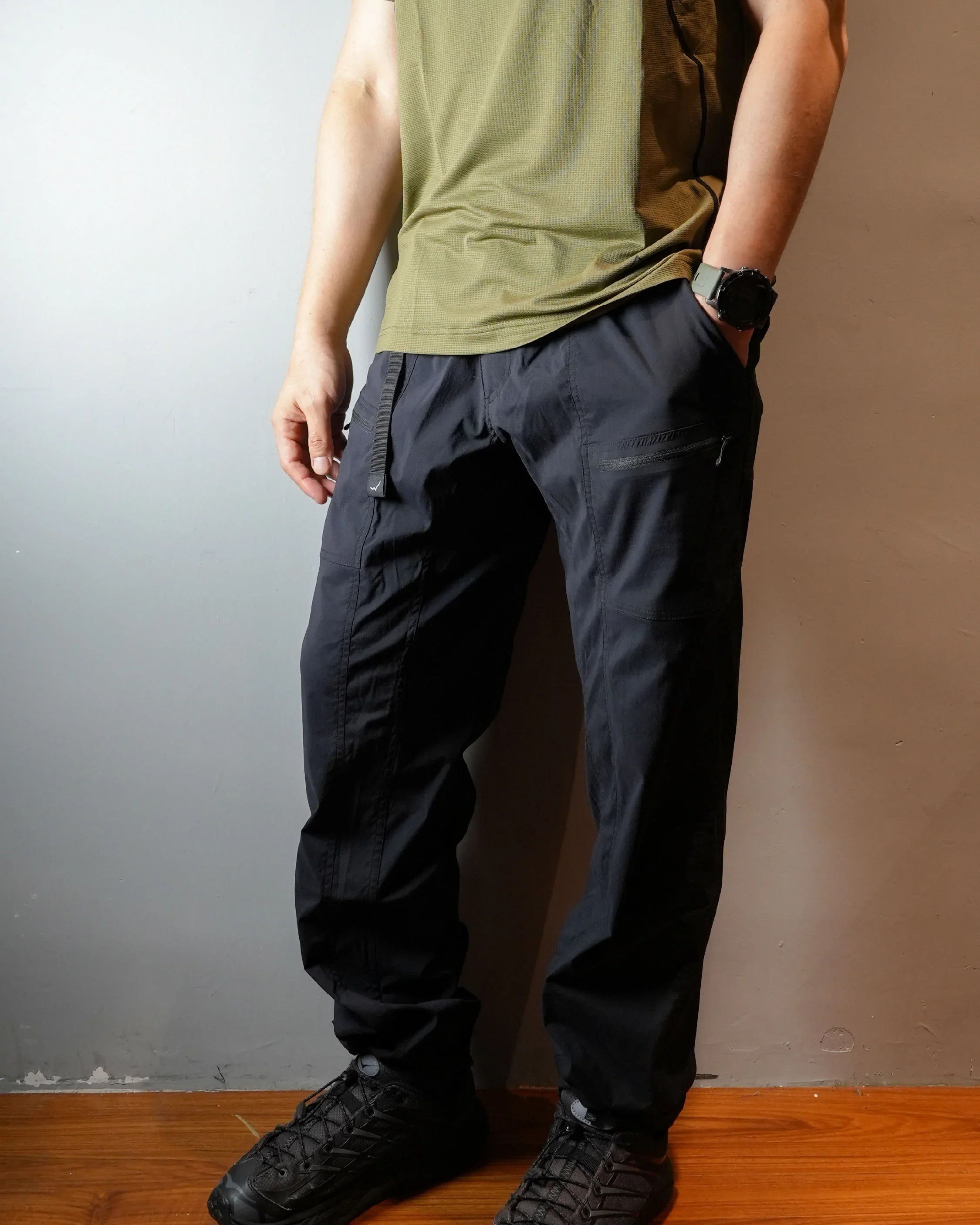 CAYL Welding Zip Pocket Pants / Black