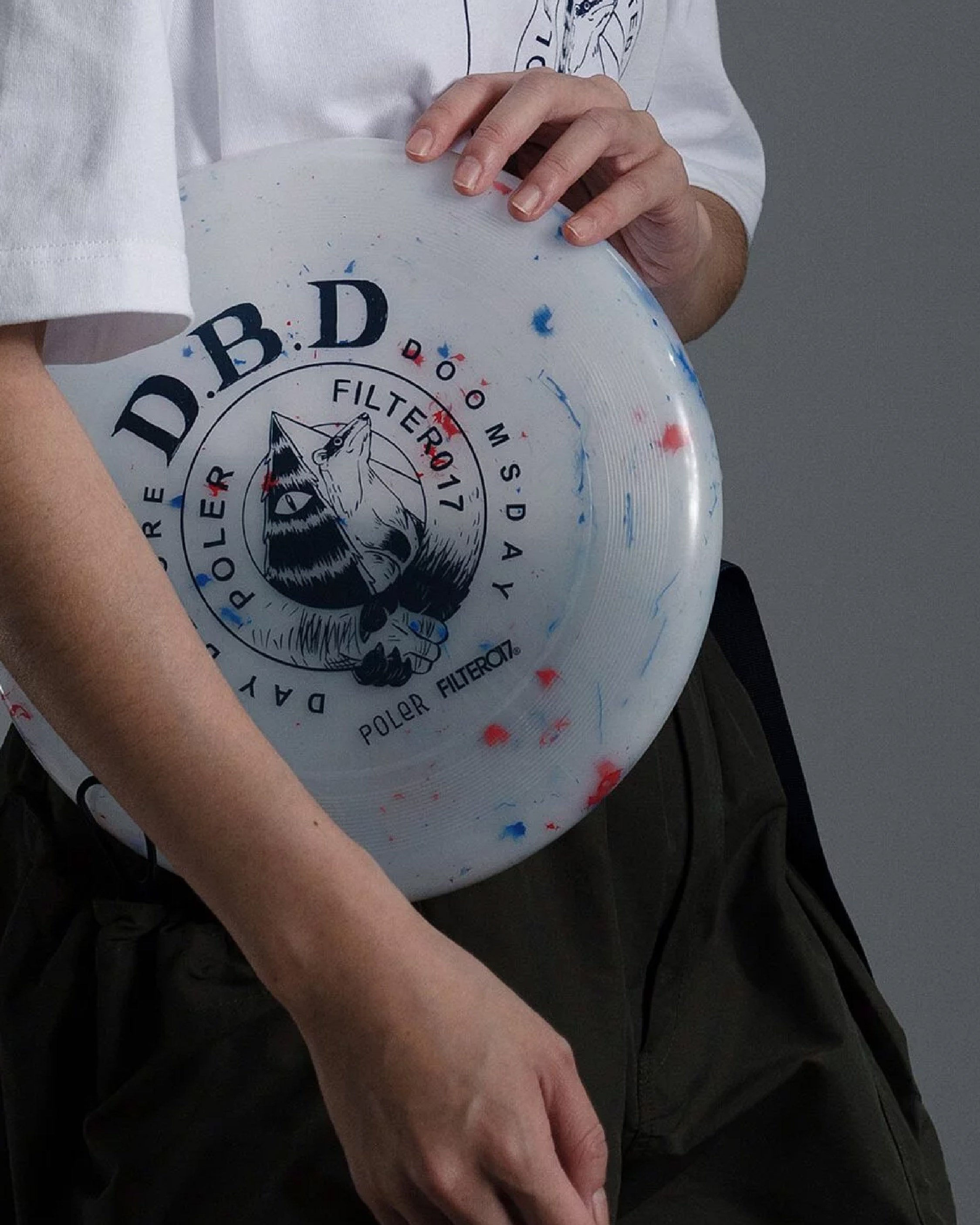 Filter017 X POLeR D.B.D Logo Frisbee