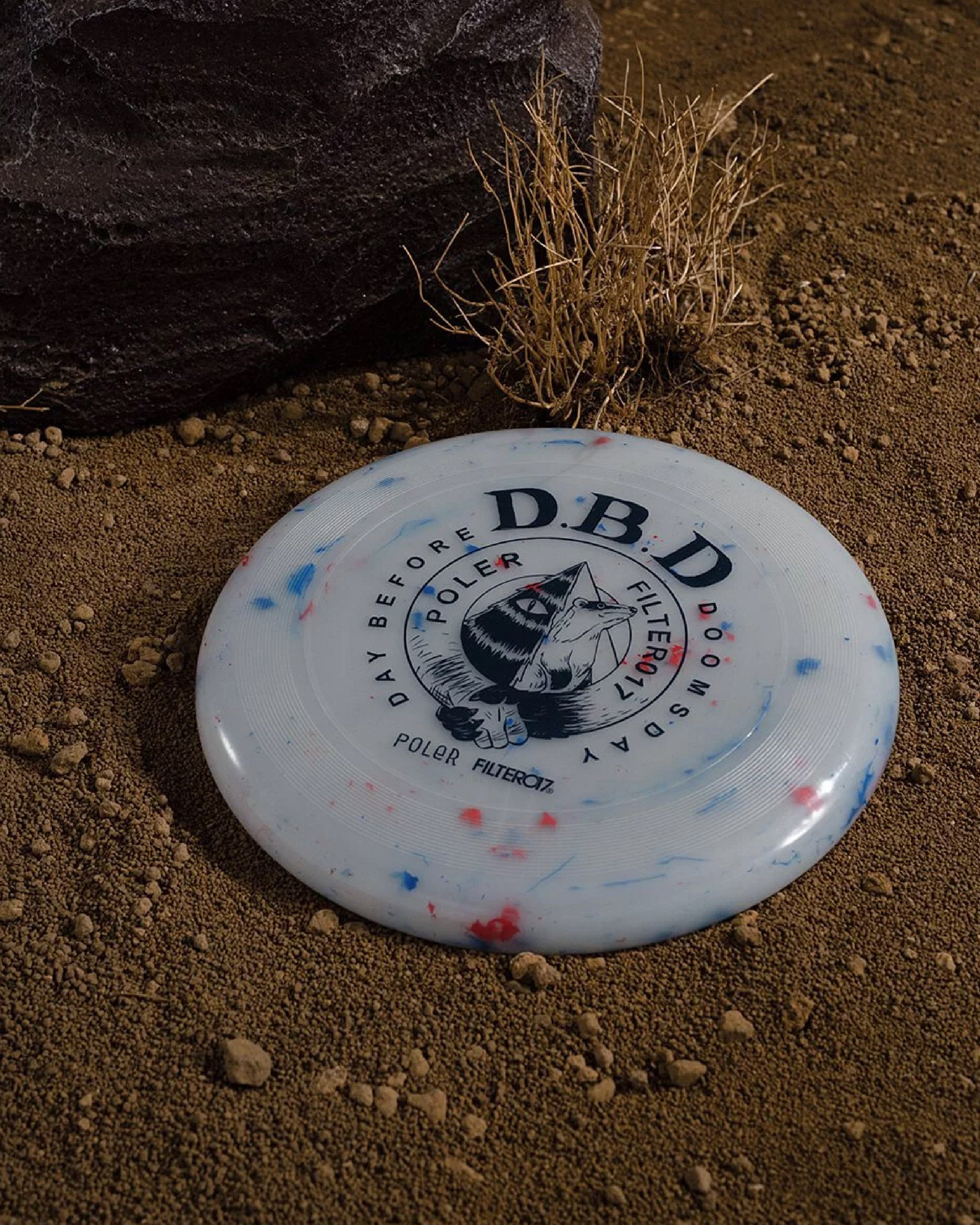 Filter017 X POLeR D.B.D Logo Frisbee