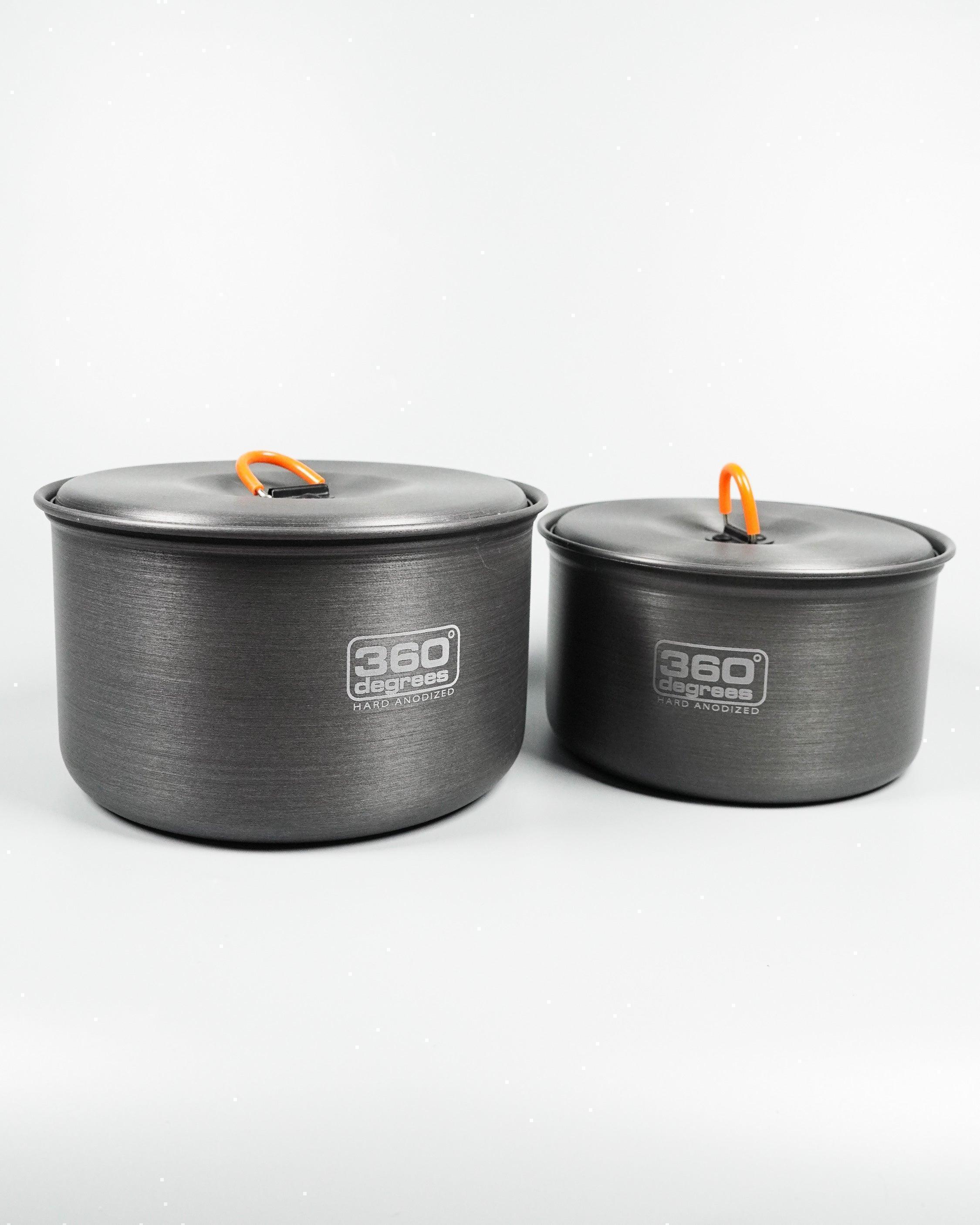 360 Degrees Large Pot Set with Kettle - Wild Camping