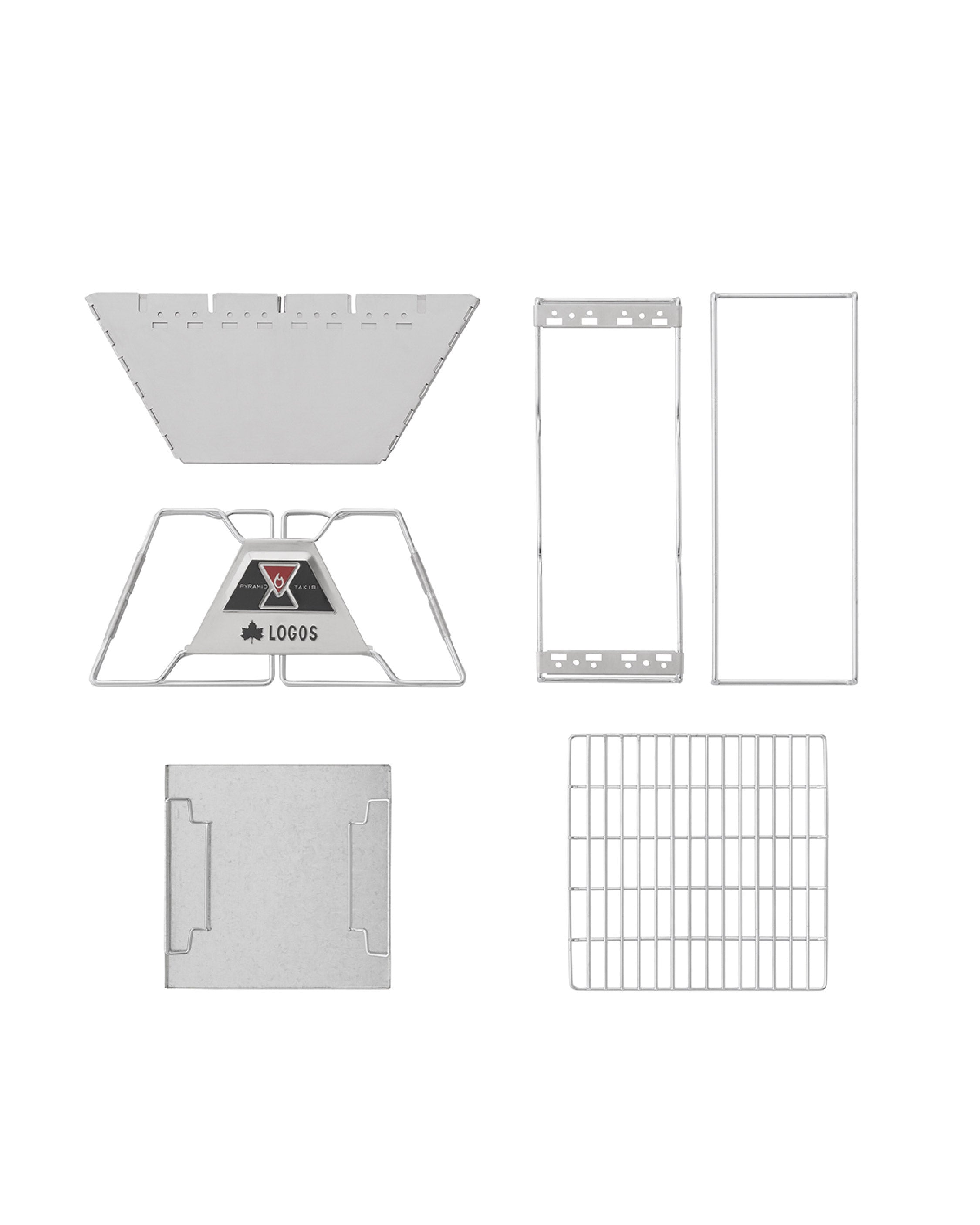 Logos The Pyramid Takibi Foldable Grill